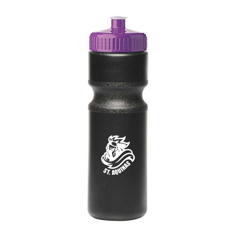PL28-1 | 28 oz. Push-Cap Plastic Water Bottle (1 Color Imprint)