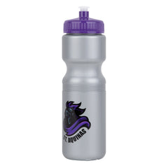 PL28-2 | 28 oz. Push-Cap Plastic Water Bottle (2 Color Imprint)