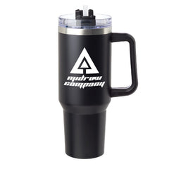PTM40-1 | 40 oz. Pinnacle Stainless Steel Travel Mug (1 Color Imprint)