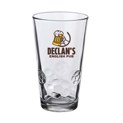 SBPG16-2 | 16 oz. Soccer Bottomed Pint Glass (2 Color Imprint)