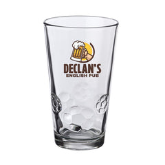 SBPG16-F | 16 oz. Soccer Bottomed Pint Glass (Full Color Imprint)