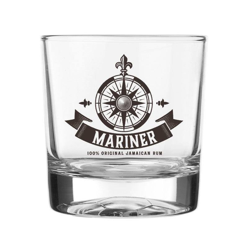 SBWG11-1 | 11 oz. Soccer Bottomed Whiskey Glass (1 Color Imprint)