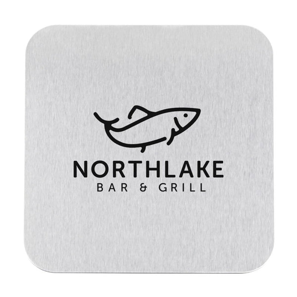 SC-COAST-1 | Stainless Steel Square Coaster (1 Color Imprint)