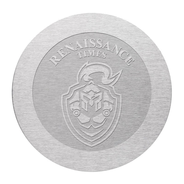 SCR-COAST-E | Round Stainless Steel Coaster (Engraved Imprint)