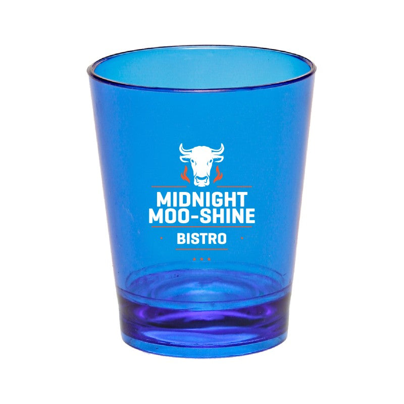 SGQS-2 | 1.5 oz. QuickSip Translucent Plastic Shot Glass (2 Color Imprint)