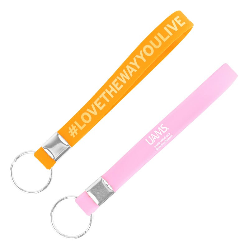SILKT-SS-105 | 10.5" Silk-Screened Silicone Key Tag