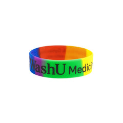 SRSB-34 | 3/4" Segmented Rainbow Silicone Wristband