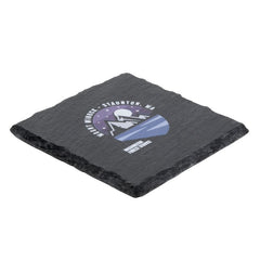 SS-COAST-2 | Square Slate Coaster (2 Color Imprint)