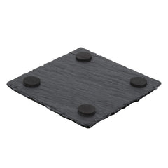 SS-COAST-2 | Square Slate Coaster (2 Color Imprint)