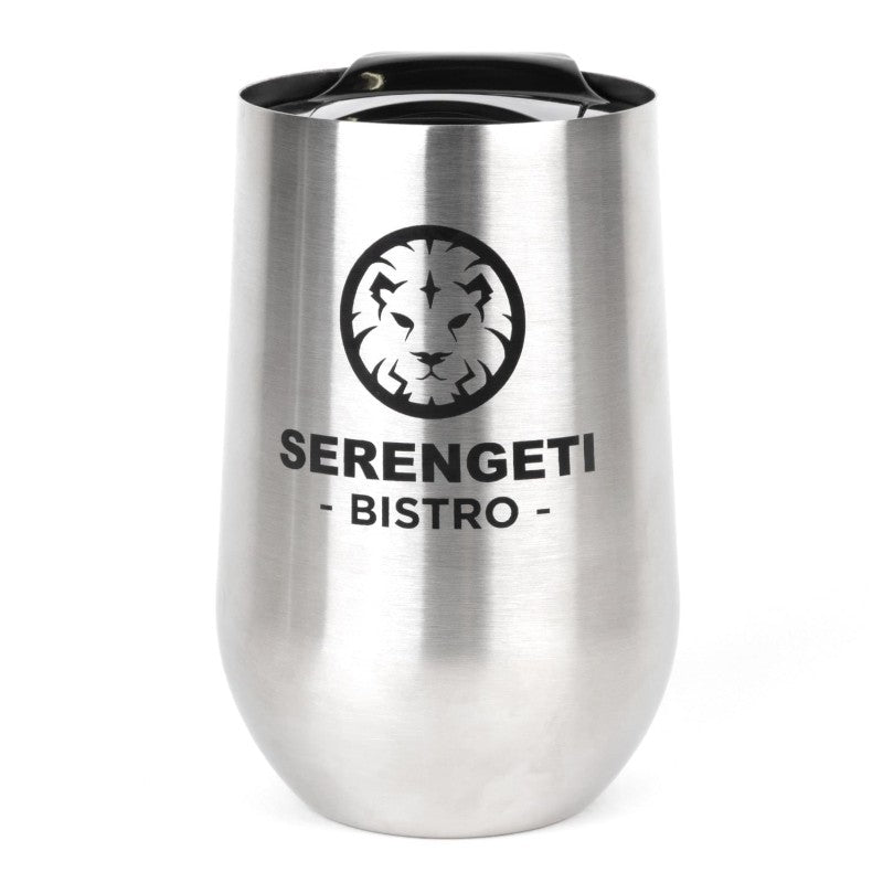 SS14-1 | 14 oz. Buzzed Stainless Steel Coffee Mug (1 Color Imprint)