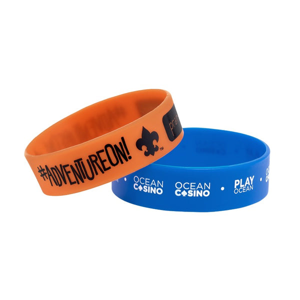 SSR-34 | 3/4" Rush Silk-Screened Silicone Wristband