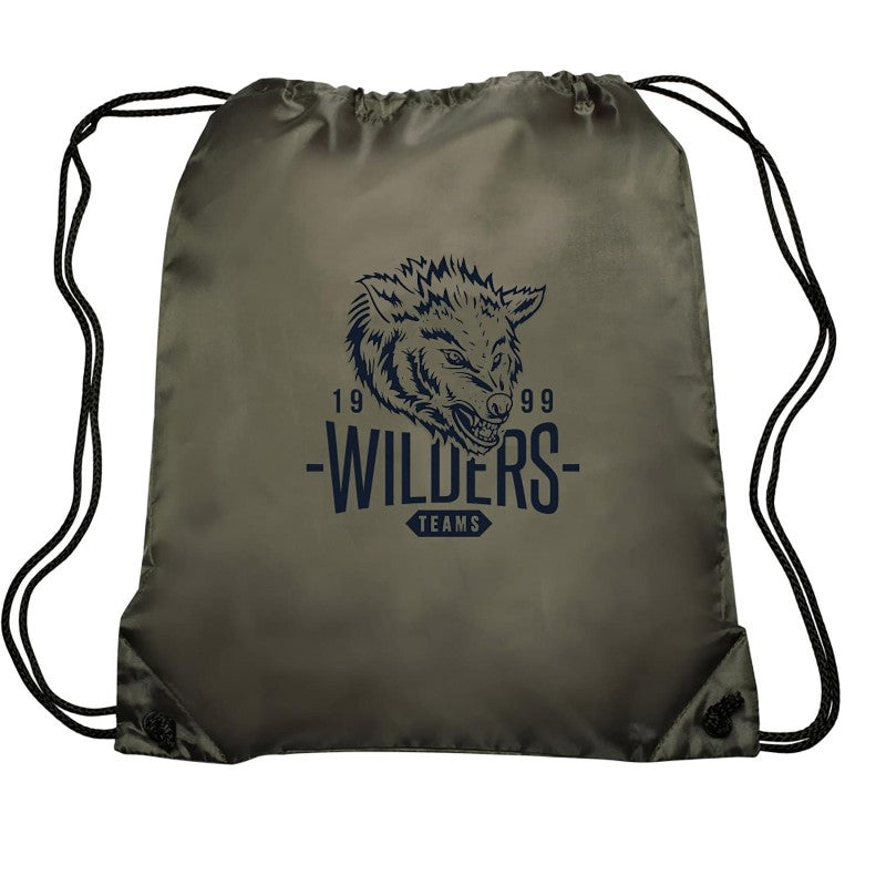 T-GOEZ-1 | Go-Ez Polyester Drawstring Backpack (1 Color Imprint)