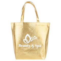 T-MTC-1 | Opulent Non-Woven Metallic Tote Bag (1 Color Imprint)