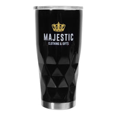 TM20-2 | 20 oz. Diamond Stainless Steel Travel Mug (2 Color Imprint)